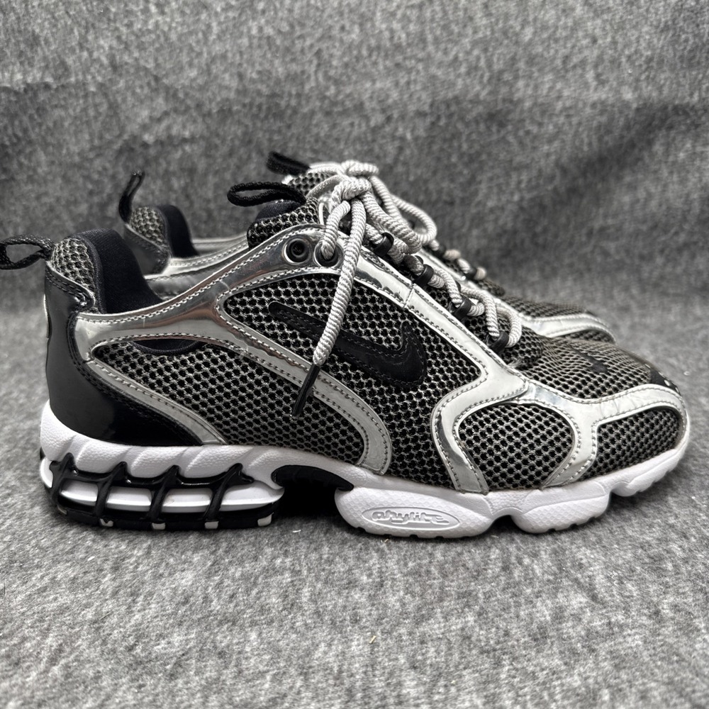 Nike Air Zoom Spiridon Cage 2 Stussy Mens 7.5 Womens 9 Pure Platinum Shoe 2020